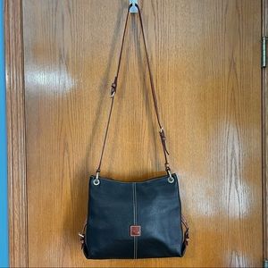 Dooney and Bourke, black leather crossbody